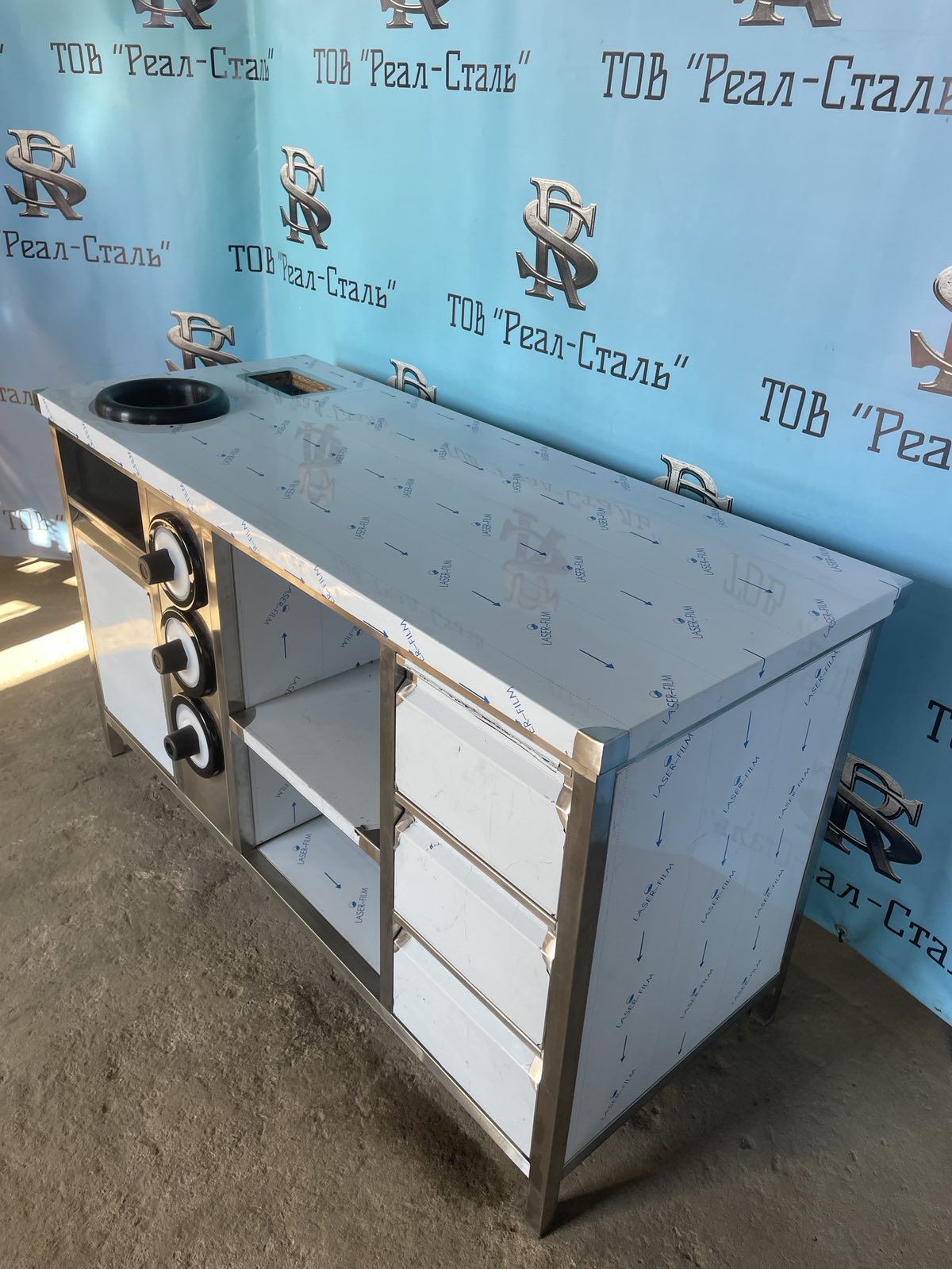 Стіл під кавомашину зі сміттєвим баком - Зображення 3