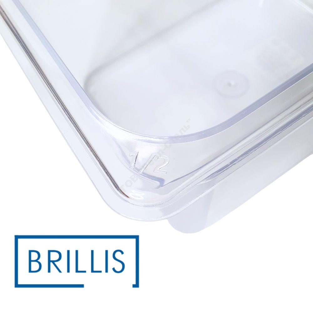 Гастроємність BRILLIS із полікарбонату GN 1/2-65 мм, прозора - Зображення 2