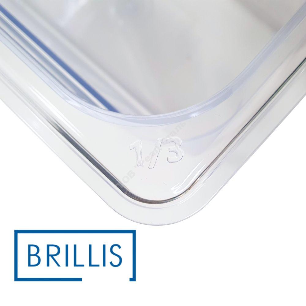 Гастроємність BRILLIS із полікарбонату GN 1/3-200 мм, прозора - Зображення 2