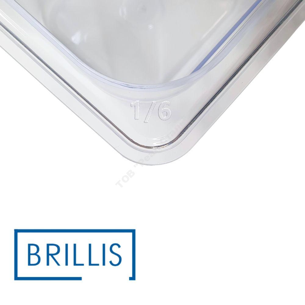 Гастроємність BRILLIS із полікарбонату GN 1/6-150 мм, прозора - Зображення 2