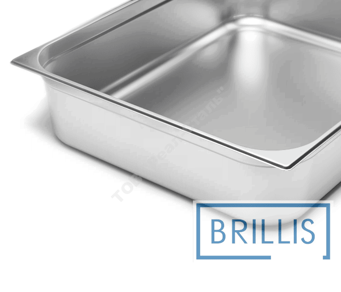 Гастроємність Brillis н/ж сталь GN 2/1-150 мм (650x530x150мм) - Зображення 2